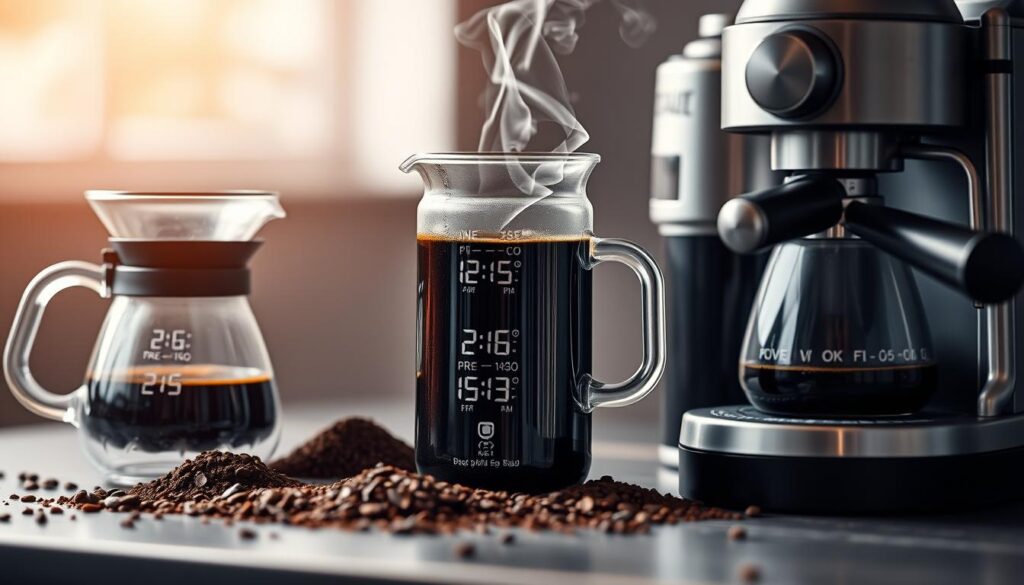 Brühdauer und Koffeingehalt