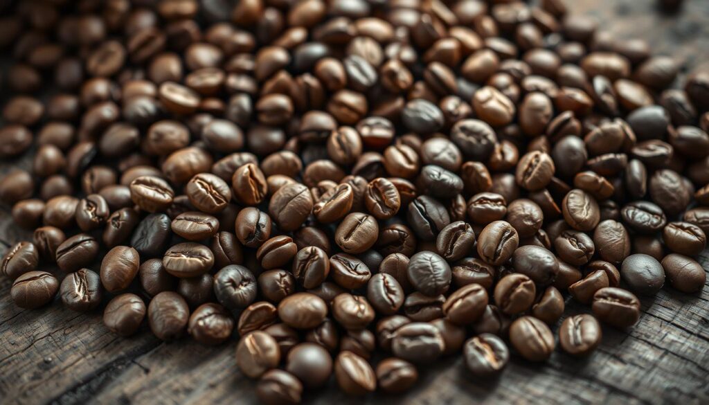 Kaffeebohnen unterschiedlicher Herkunft Kaffeebohnen unterschiedlicher Herkunft