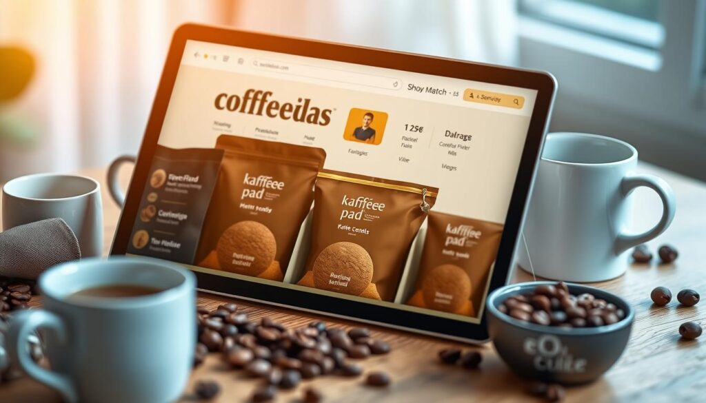 Kaffeepads Online-Shopping