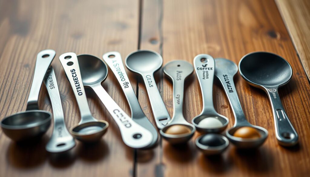 Kaffeeportionslöffel verschiedener Marken
