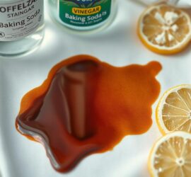 Kaffee Flecken entfernen