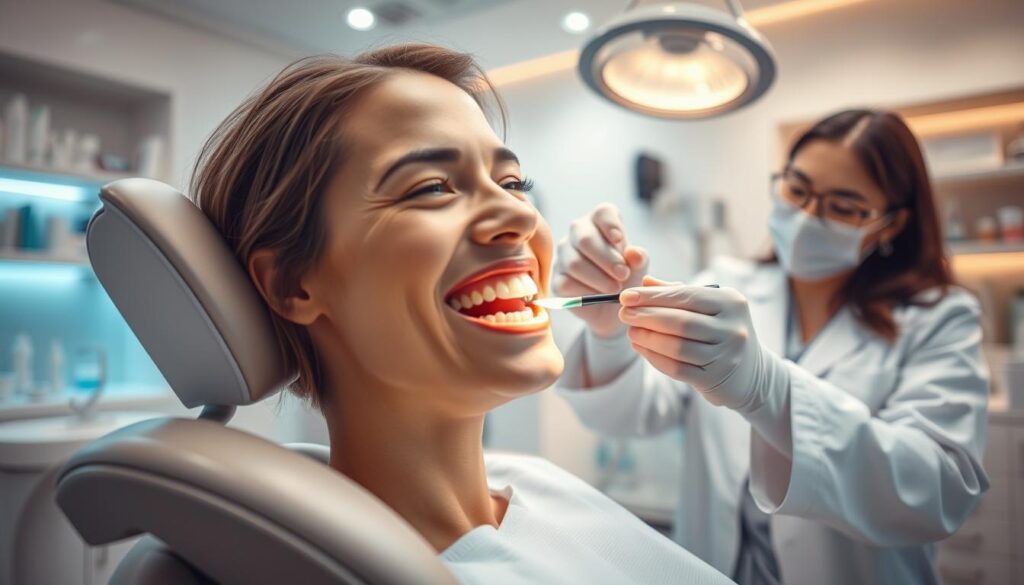 Zahnpflege nach Bleaching