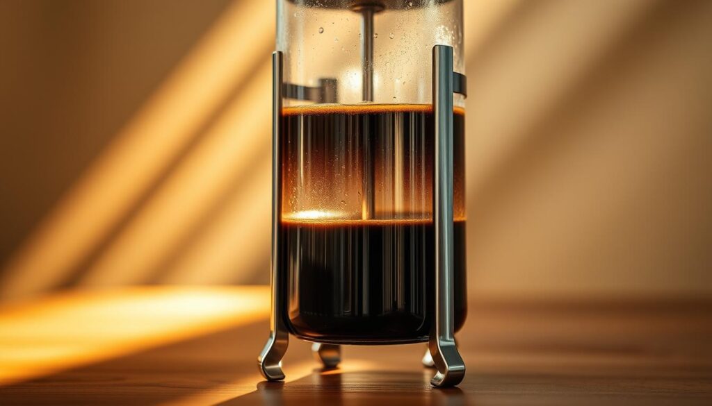 French Press Kaffeebrühen Anleitung