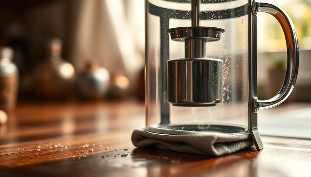French Press Reinigung und Pflege
