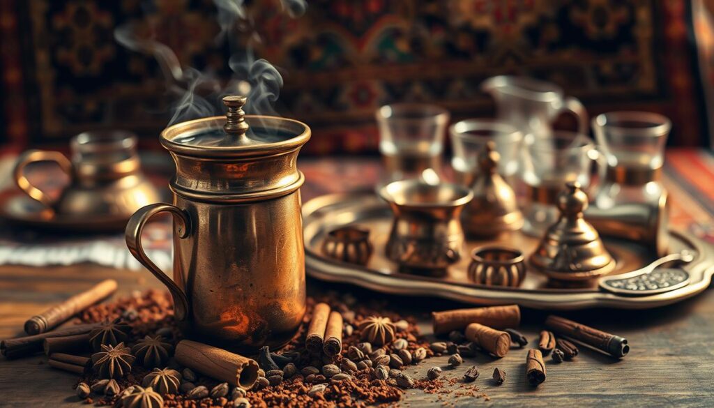 Türkischer Kaffee mit Gewürzen