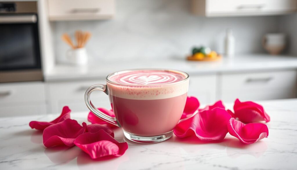 Pink Latte Zubereitung Pink Latte Zubereitung