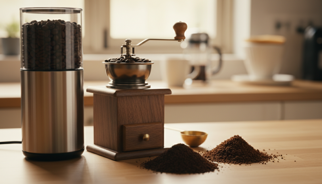 Kaffeemühlen Vergleich elektrisch manuell