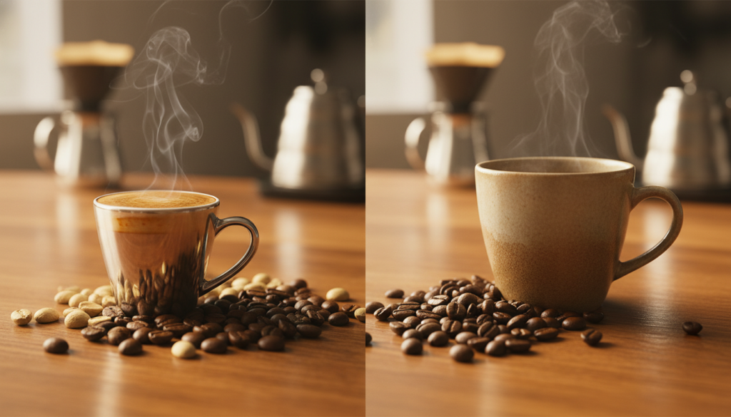 Vergleich Espresso Filterkaffee