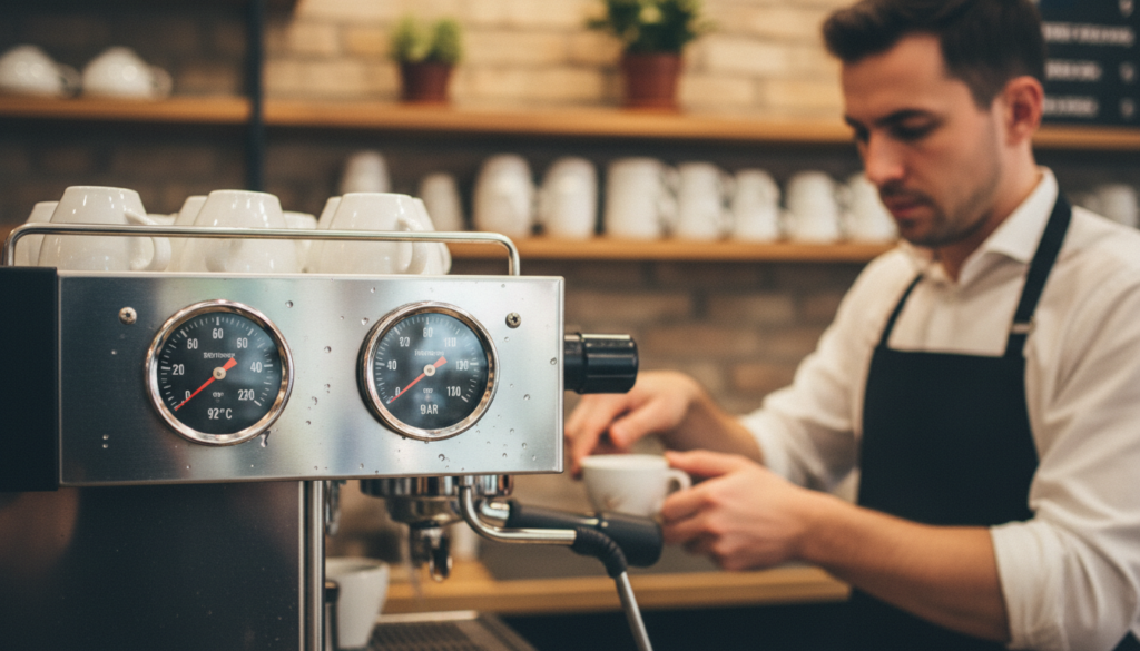 Pumpendruck und Brühtemperatur Einstellung