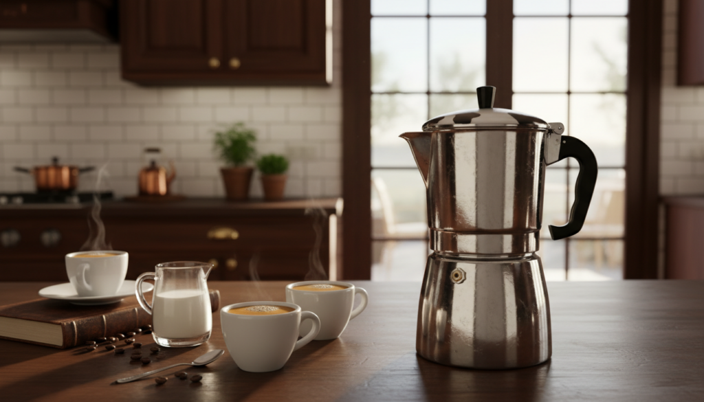 Design und Handhabung Espressokocher