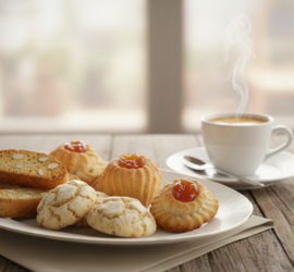Italienisches Gebäck zum Espresso