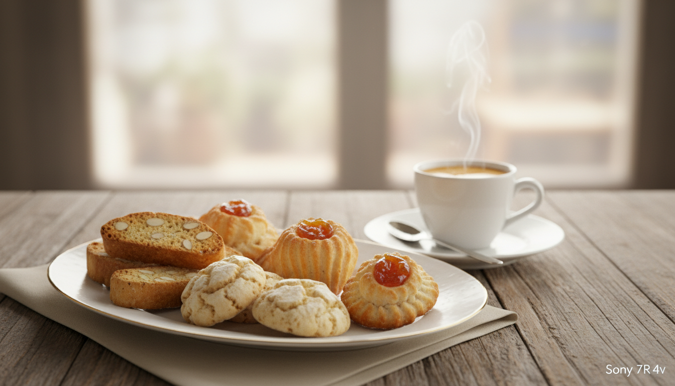 Italienisches Gebäck zum Espresso