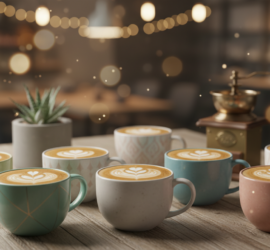 Milchkaffee Tassen