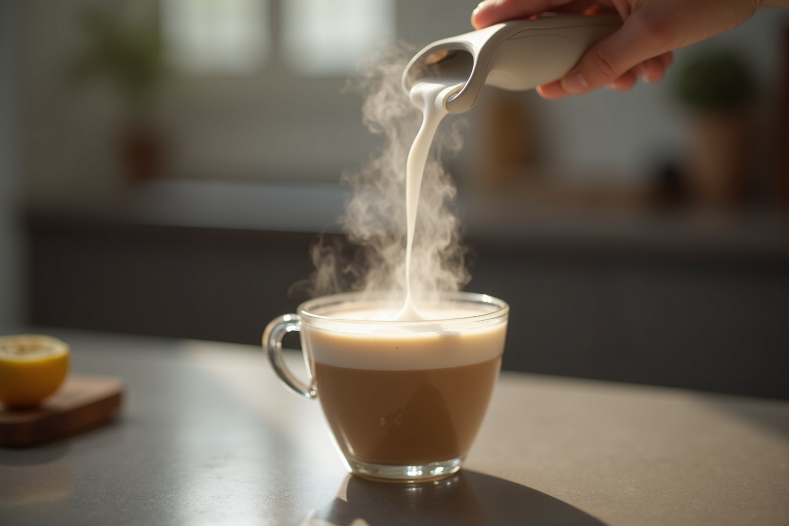 milchaufschäumer für latte-Titel